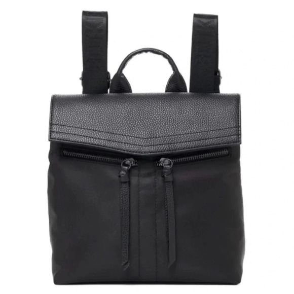 Botkier New York Mini Trigger Backpack Black Nylon NWT Convertible Designer Bag - Picture 4 of 16